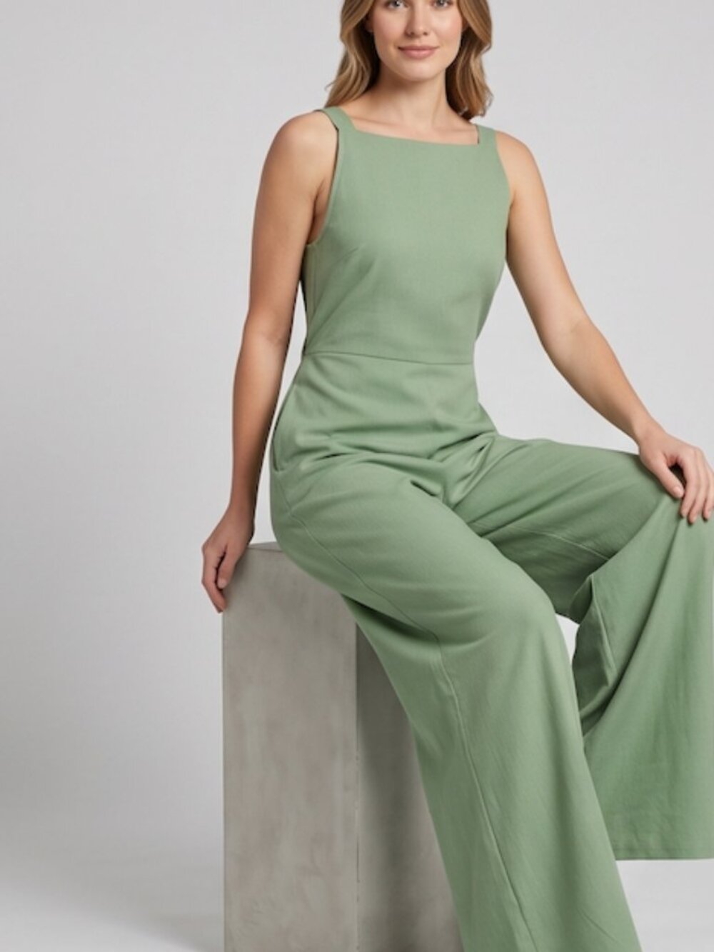 LAST ONE 🔥 Boho Wide Leg Cami Jumpsuit With Pockets - Picture 4 of 9